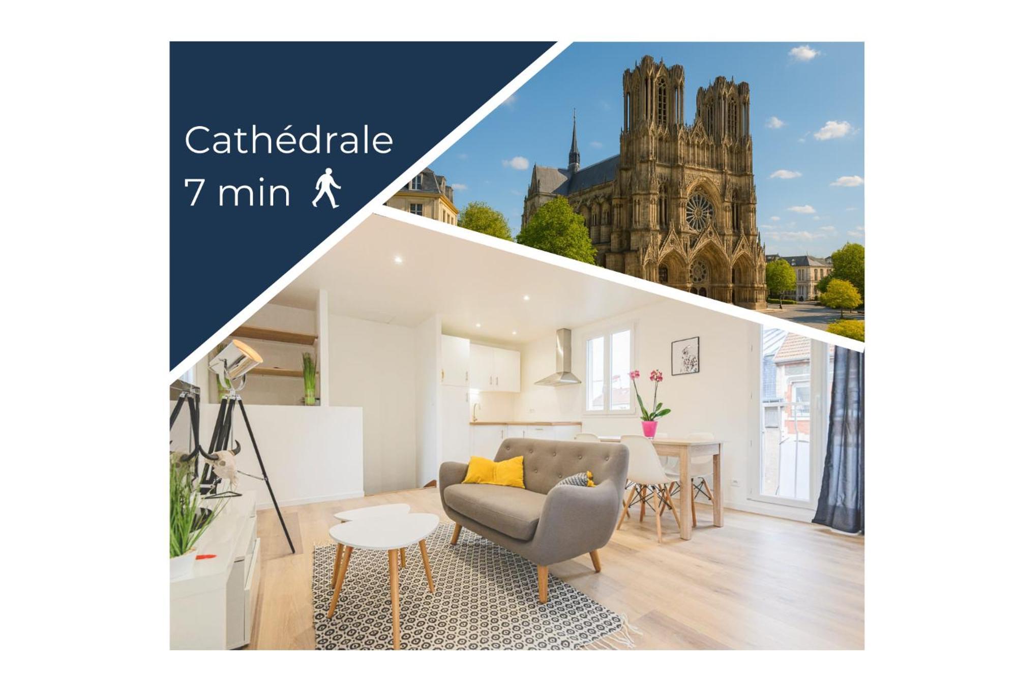 Appartement Lumineux Proche Cathedrale Reims Luaran gambar